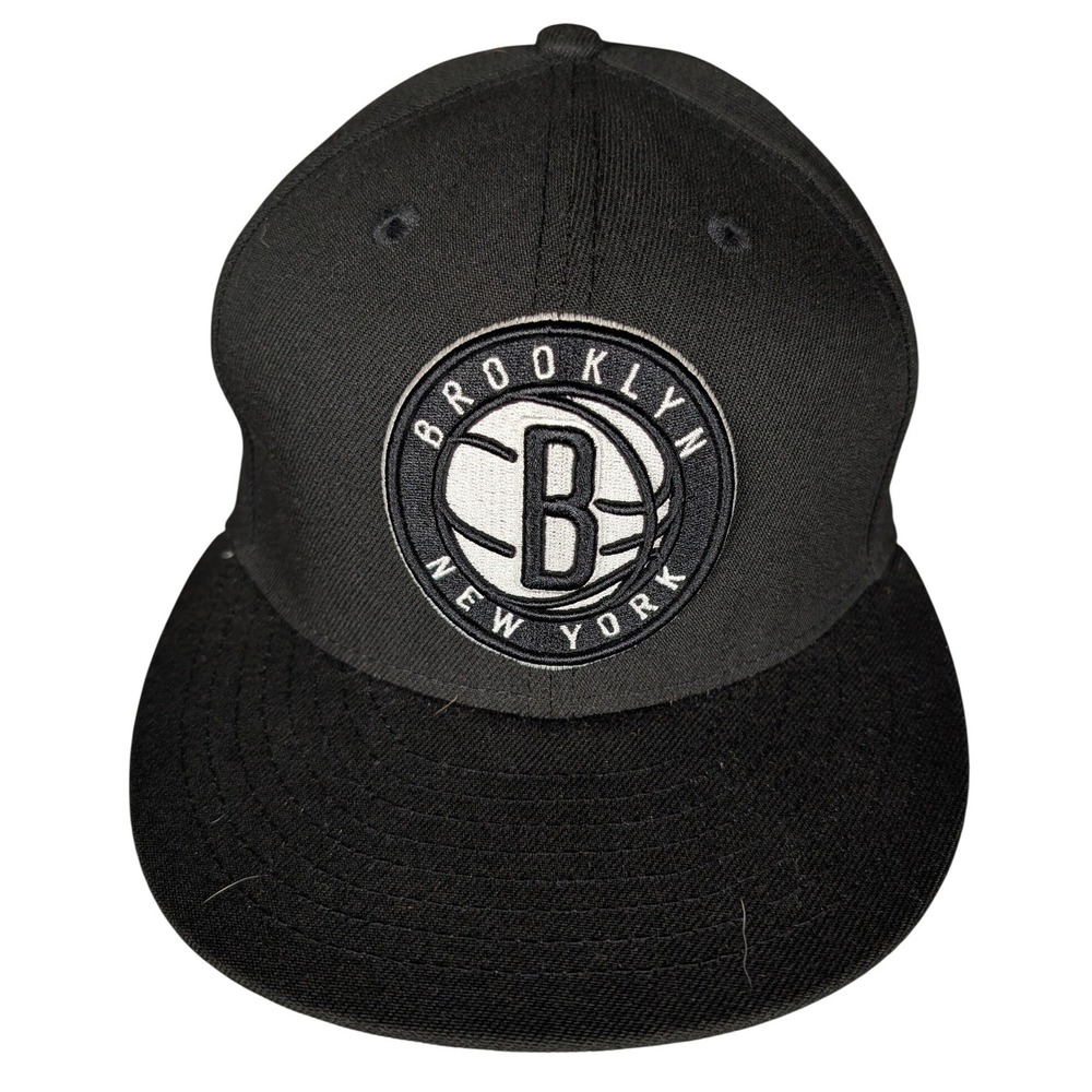 New Era Brooklyn Nets Snapback Baseball Cap Black‎ NBA Basketball Hat One Size